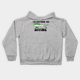 I'd Rather Be Diving: Agender Pride Kids Hoodie